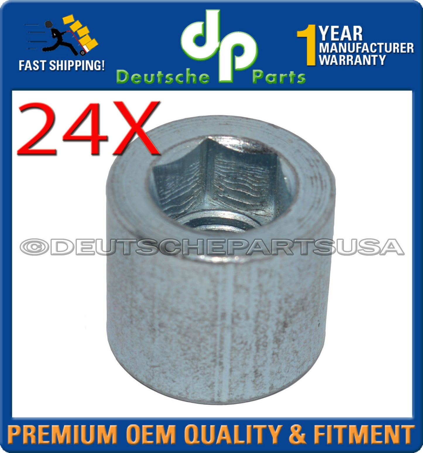 Porsche 911 930 Cylinder Head Nut 90110438202 901 104 382 02 Steel 18mm Set 24