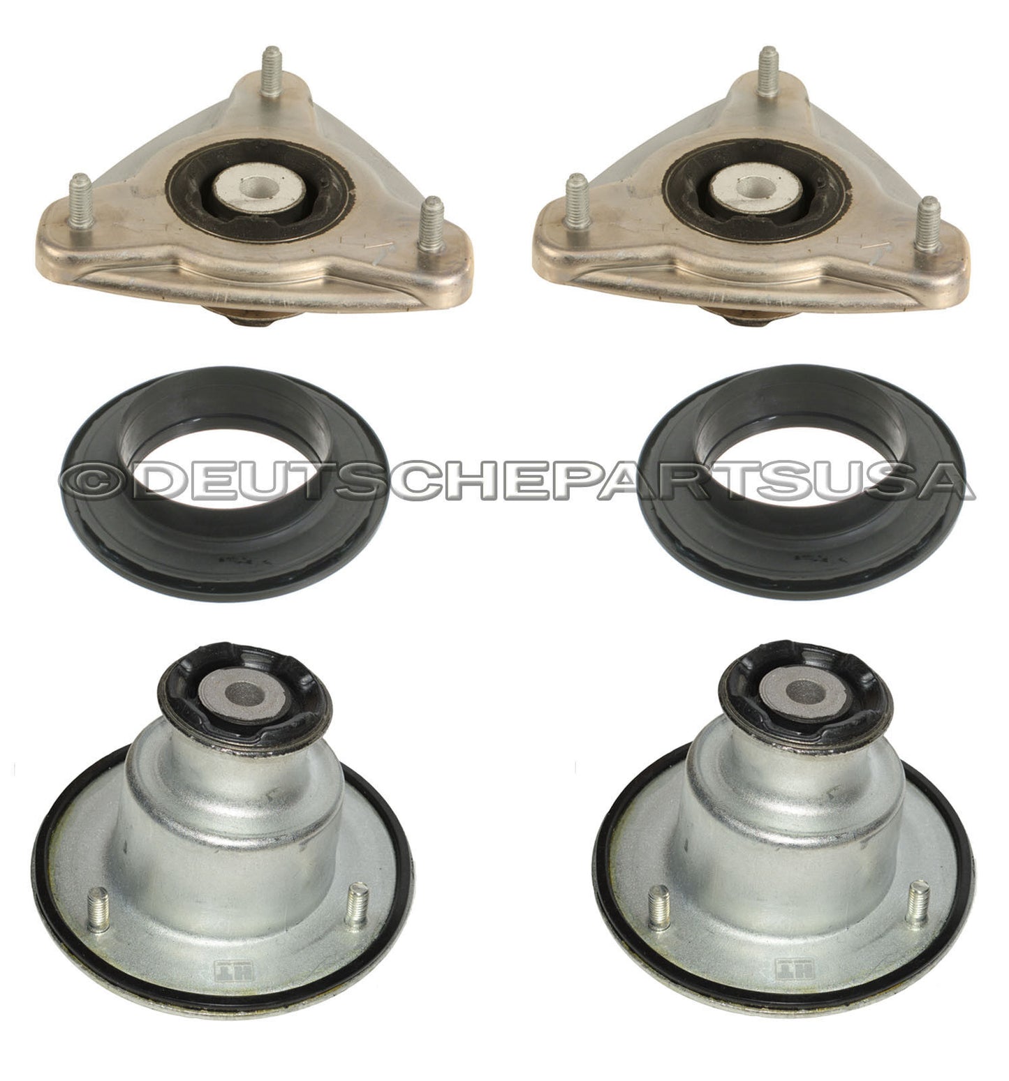 Porsche 986 987 Boxster Cayman Front + Rear Strut Mount Bearing Kit L + R SET 12