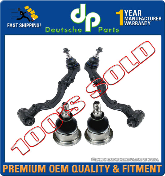JAGUAR VANDEN PLAS XJ8 XJR FRONT UPPER + LOWER Control ARM BALL JOINTS LR Set 4