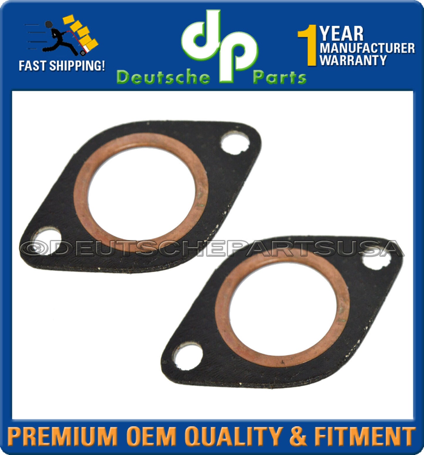 Porsche 911 Exhaust Manifold Gasket Cylinder Head Heat Exchanger 93011119113 x 3