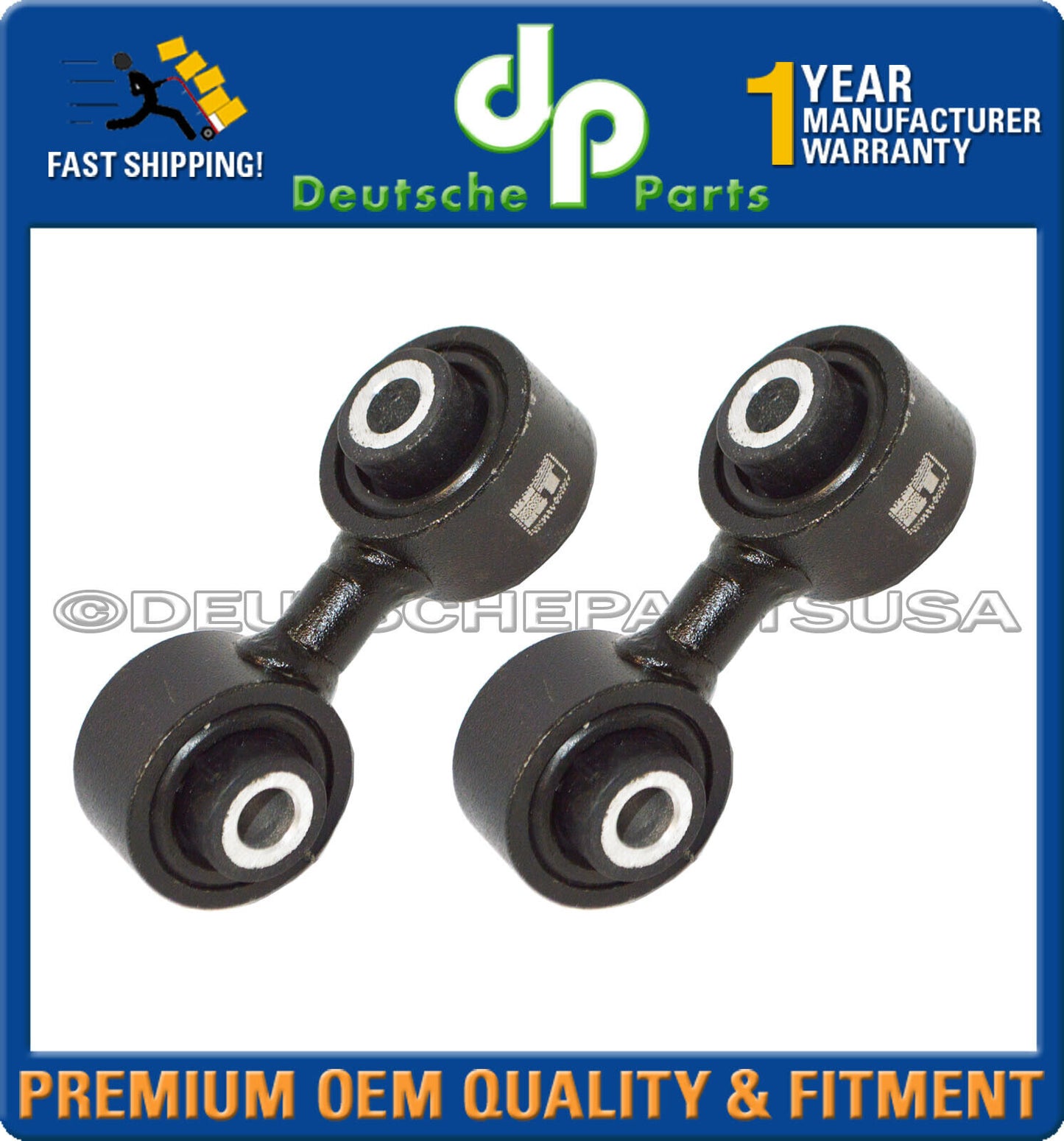 REAR LEFT + RIGHT SWAY STABILIZER ANTI ROLL BAR LINK LINKS fr Porsche Macan SET