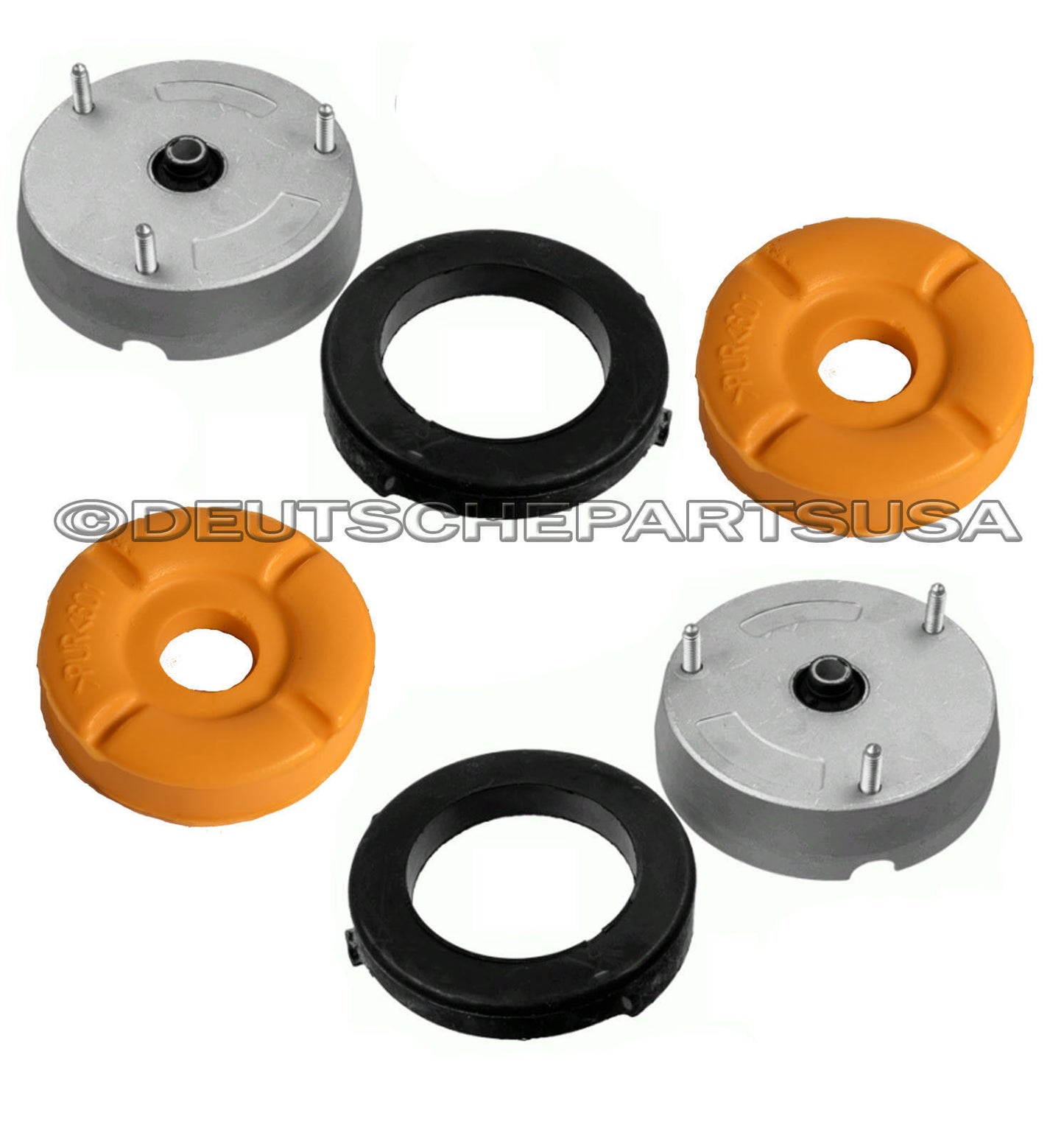 FRONT LH+RH STRUT SHOCK MOUNT MOUNTS + SUPPORT UPPER LOWER BMW E70 X5 E71 Set 6p