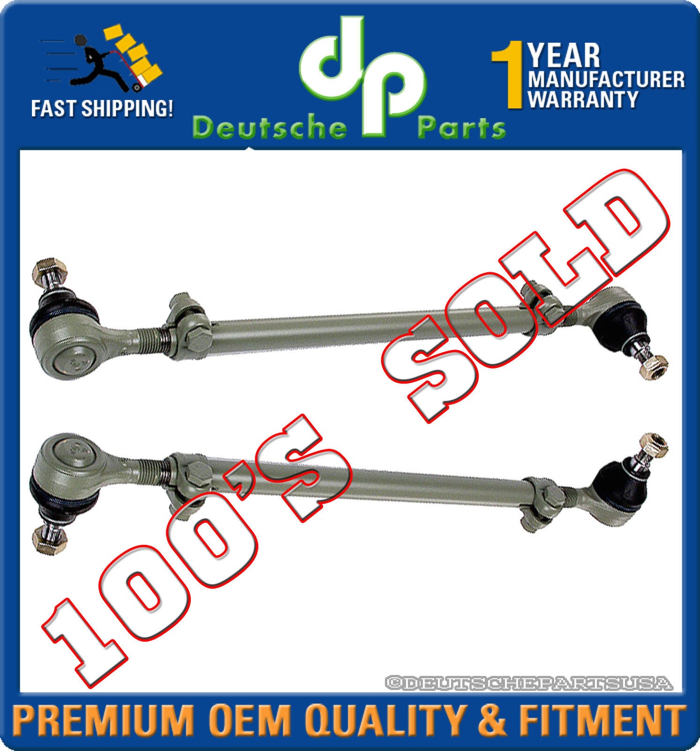 MERCEDES W116 W126 TIE ROD RODS 126 330 06 03 126 330 05 03 LEFT + RIGHT SET 2