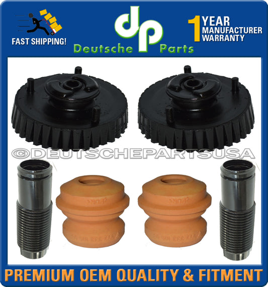 Porsche 911 964 Rear Upper Shock Strut Flange Mount Bump Stop Bellow Boot Set 6