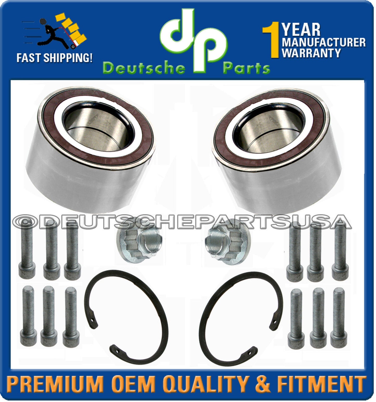 PORSCHE CAYENNE V6 V8 TURBO WHEEL BEARING BEARINGS KIT LEFT RIGHT SET OF 4