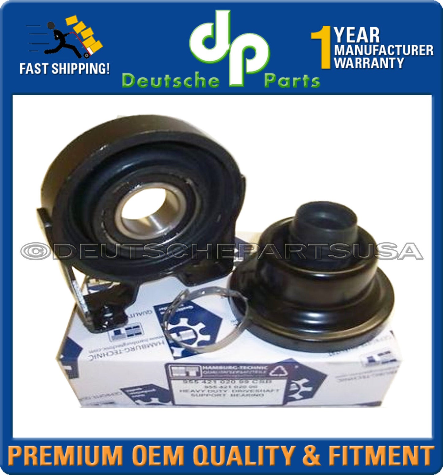 PORSCHE CAYENNE PROP DRIVE SHAFT CENTER SUPPORT BEARING + CV BOOT UPGRADE Kit 3