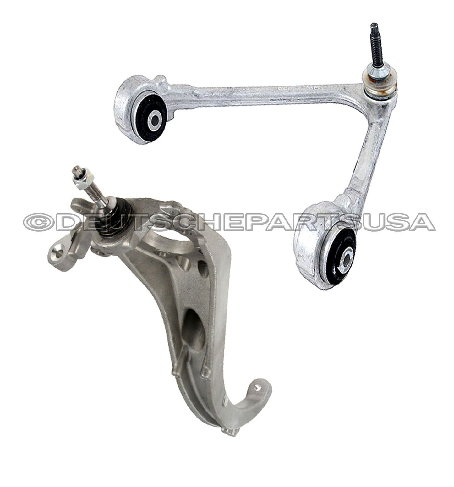 JAGUAR S TYPE UPPER & LOWER CONTROL ARM ARMS STEERING KNUCKLEw/BALL JOINTS KIT 2