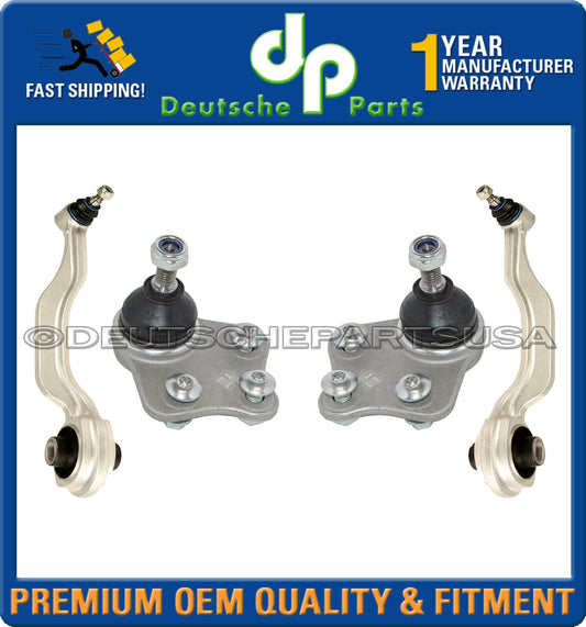 Mercedes W211 E Control Thrust Strut Arm + Upper Ball Joint Joints Set 4
