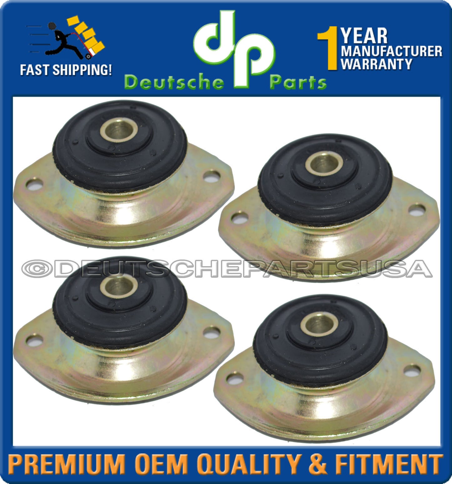PORSCHE 911 930 ENGINE MOTOR + TRANSMISSION MOUNTS CLUB SPORT 91137504307 SET 4