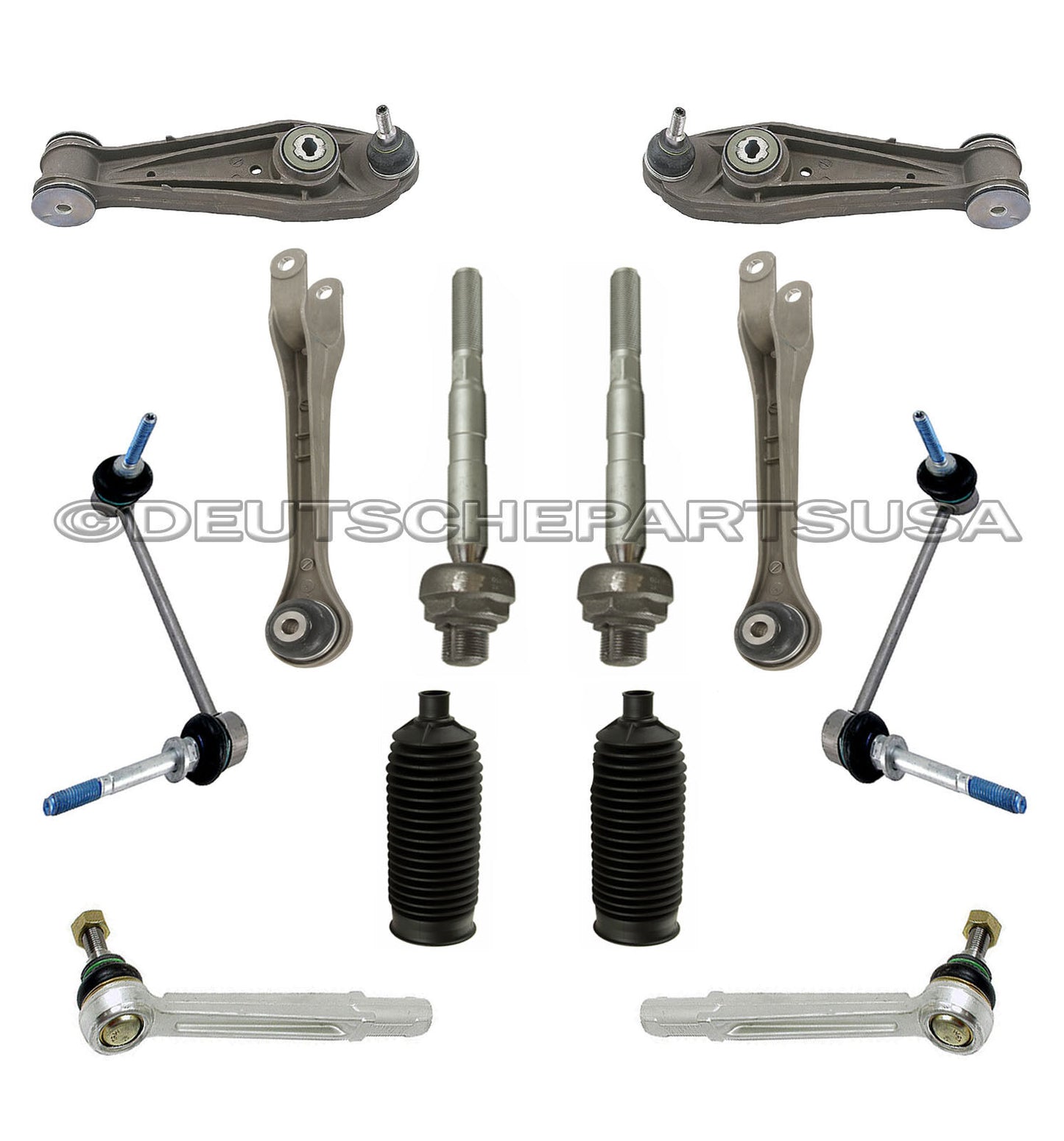 PORSCHE CAYMAN BOXSTER 987 Control Arm Arms Ball Joint Sway Bar Link Rod KIT 12