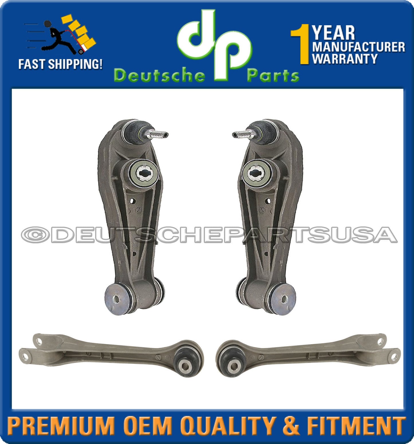 PORSCHE 911 997 BOXSTER 987 CAYMAN Control Arm Arms Ball Joint Joints L+R Set 4
