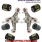 JAGUAR XK XKR Rear Lower Control Arm Fluid Hydrabush HYDRA bushings SET 6