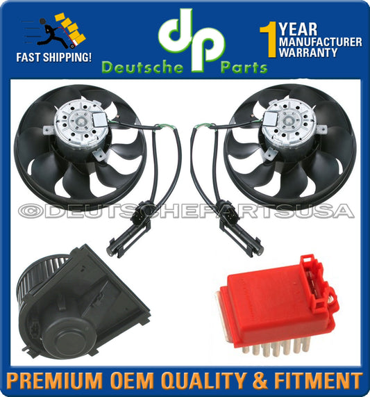 PORSCHE 911 996 986 AUXILIARY RADIATOR COOLING BLOWER FAN MOTOR RESISTOR SET 4