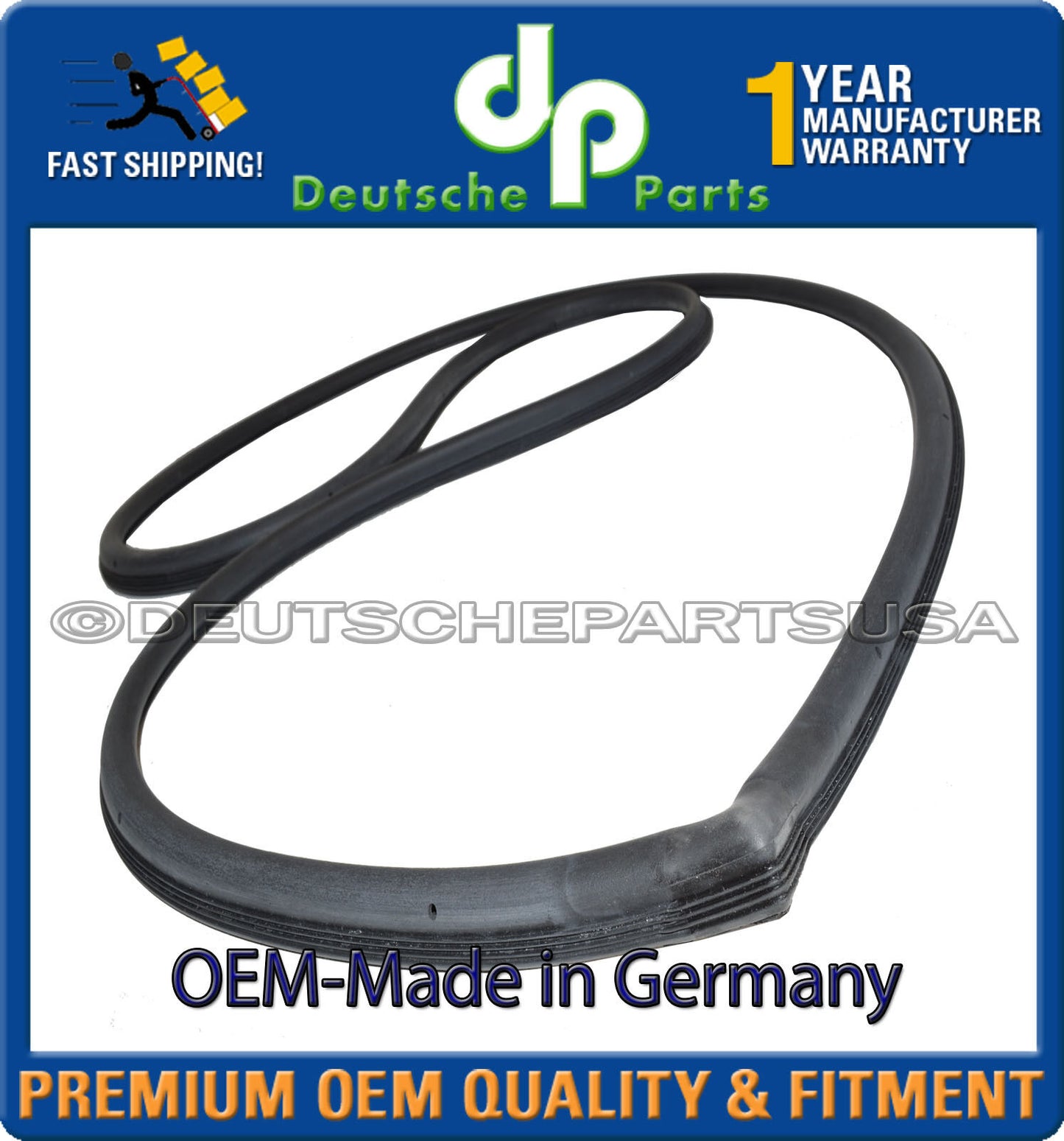 Porsche 911 LH RH Door Seal 96453109500 96453109600 OEM-Made in Germany Set of 2