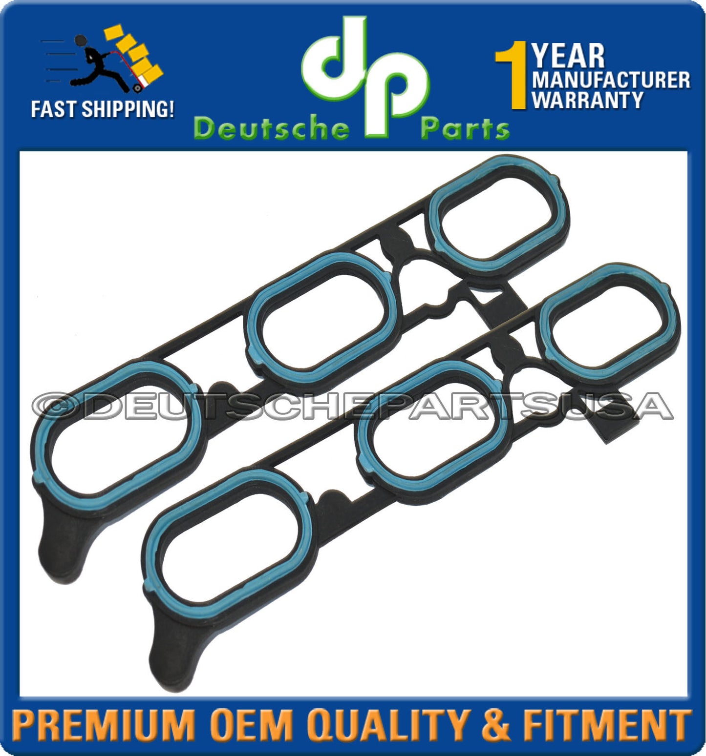 Jaguar S-Type Engine Intake Manifold Gasket Fits XR8 5294 XR85294 LH RH Set of 2