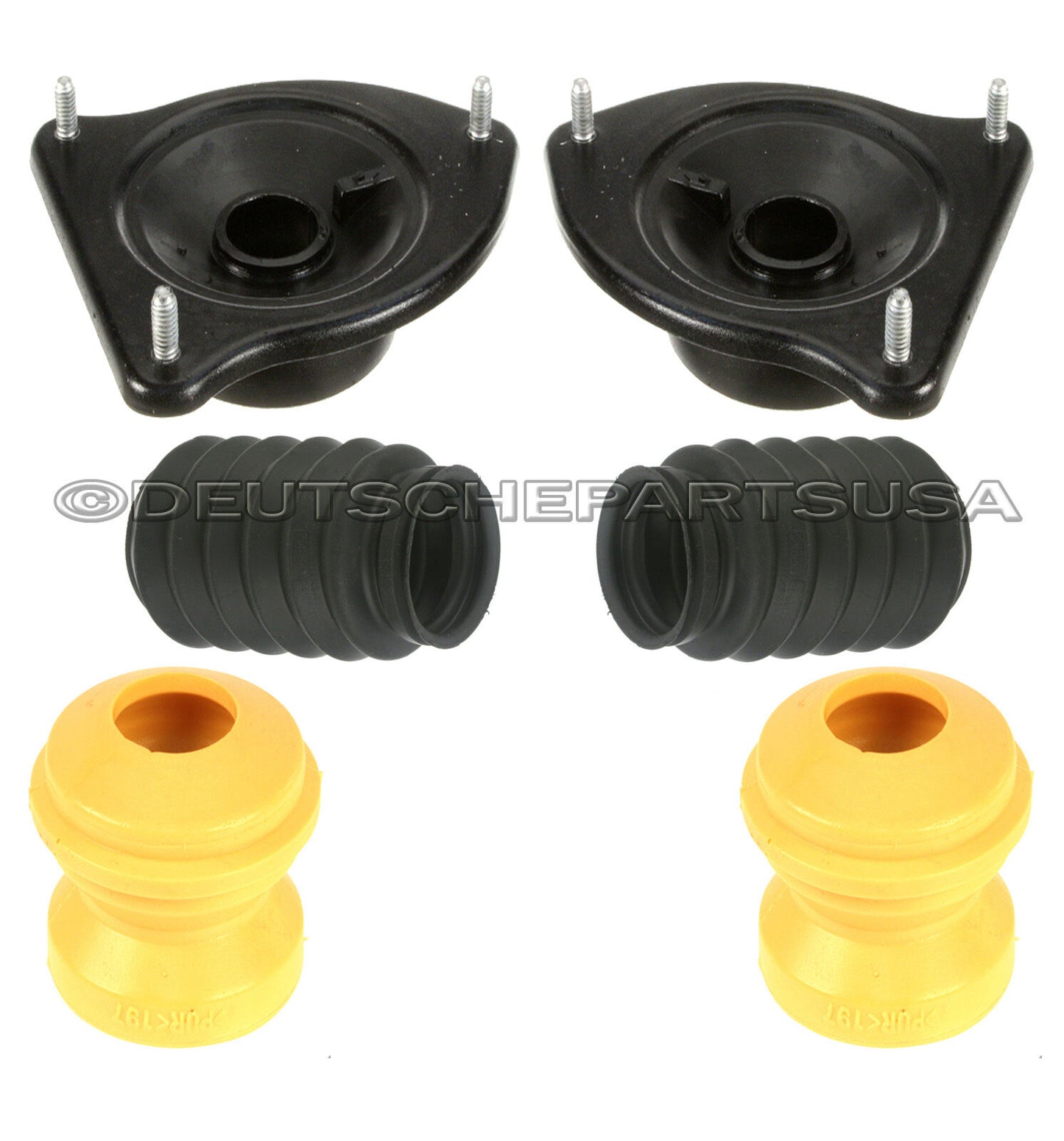 MINI COOPER FRONT STRUT SHOCK MOUNT MOUNTS BEARINGS BUMP STOP SUSPENSION KIT 10