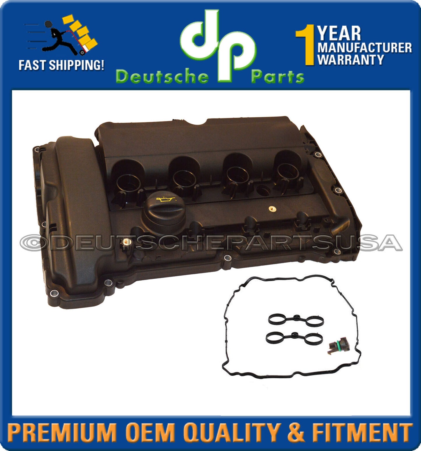 For Mini Cooper R55 R56 R57 R6 S JCW Engine Valve Cover + Gasket 11 12 7 646 555