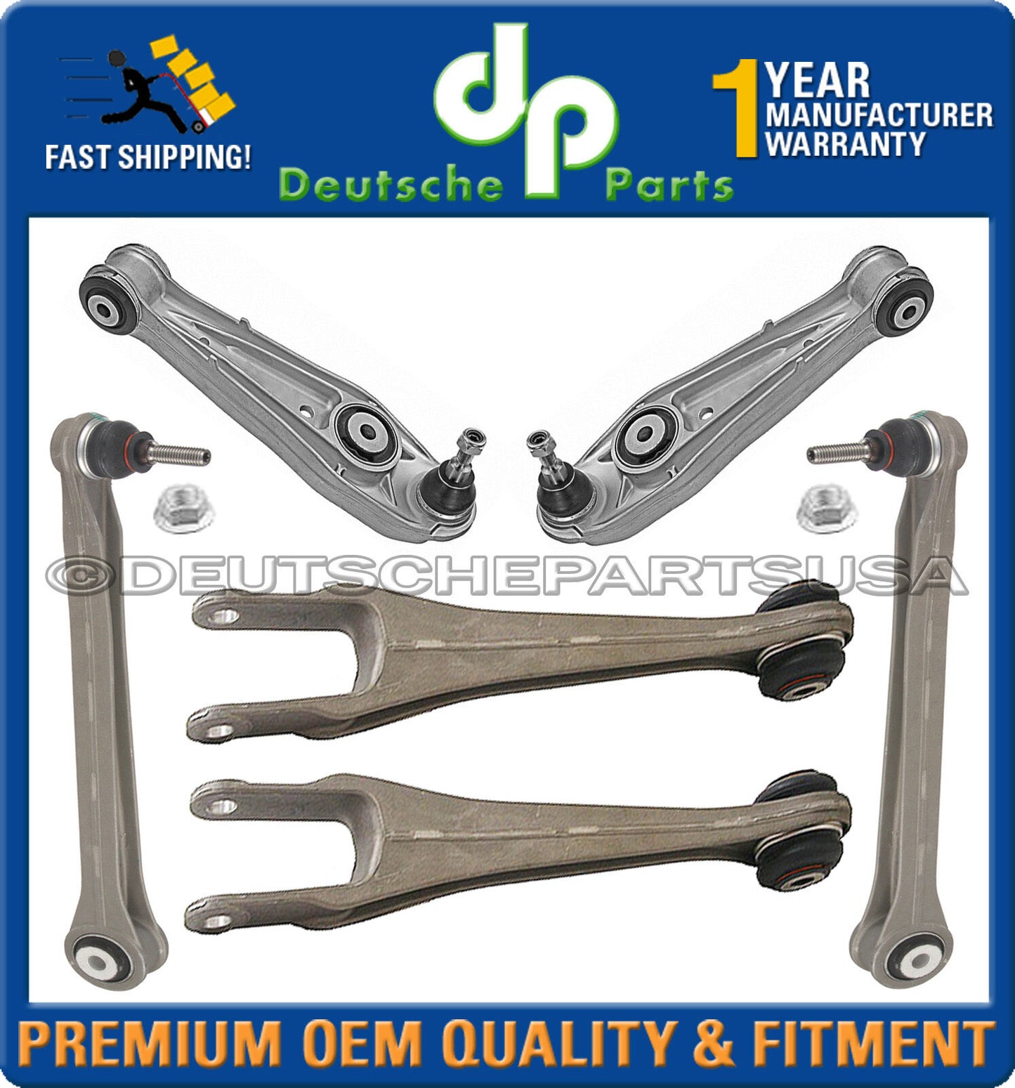 PORSCHE 996 911 REAR AXLE Upper Lower Control ARM ARMS Ball Joint Joints SET 6