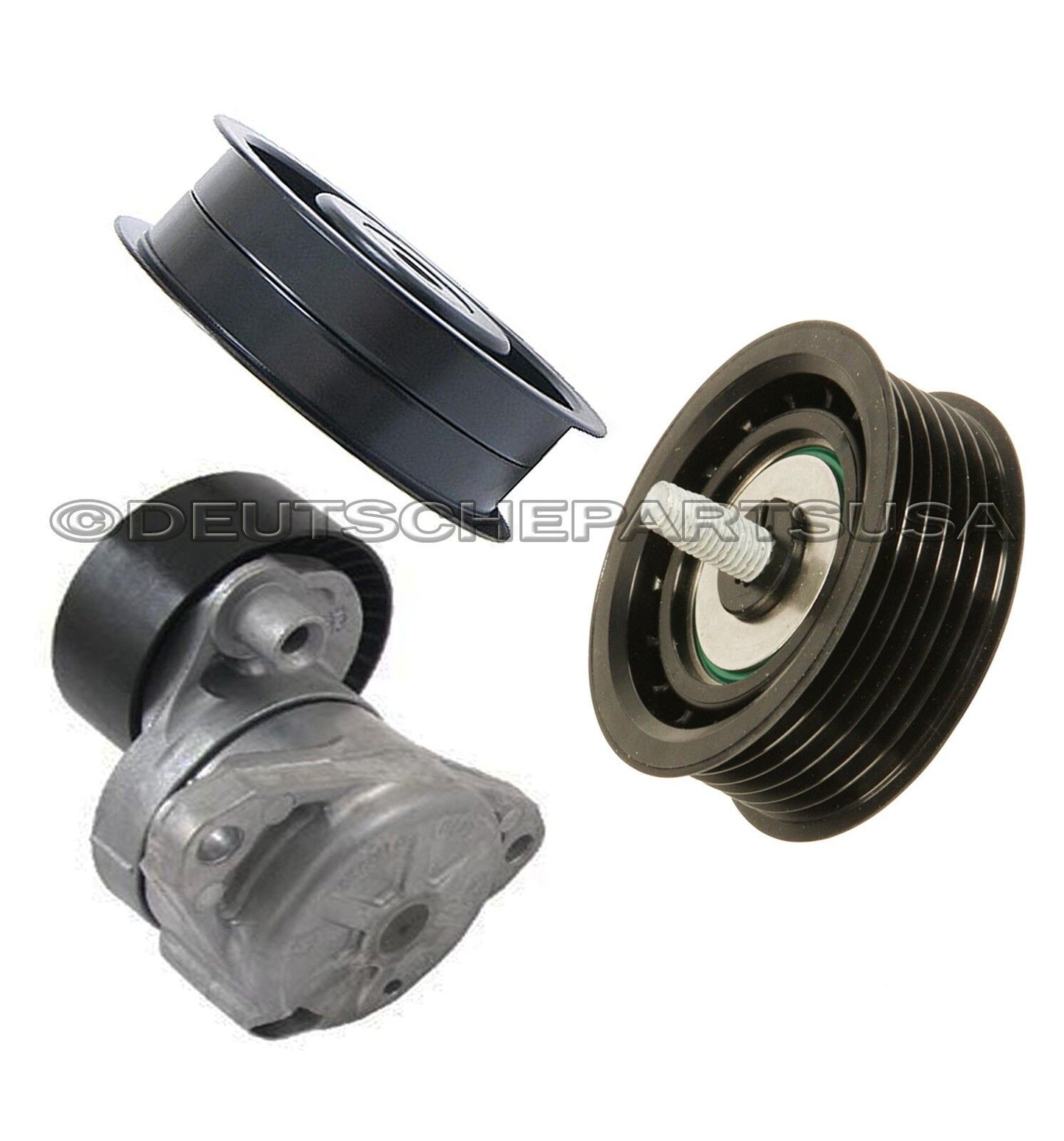 Drive Belt Tensioner + Idler Pulley Set 3 for Mercedes W221 W164 W211 R171 W203