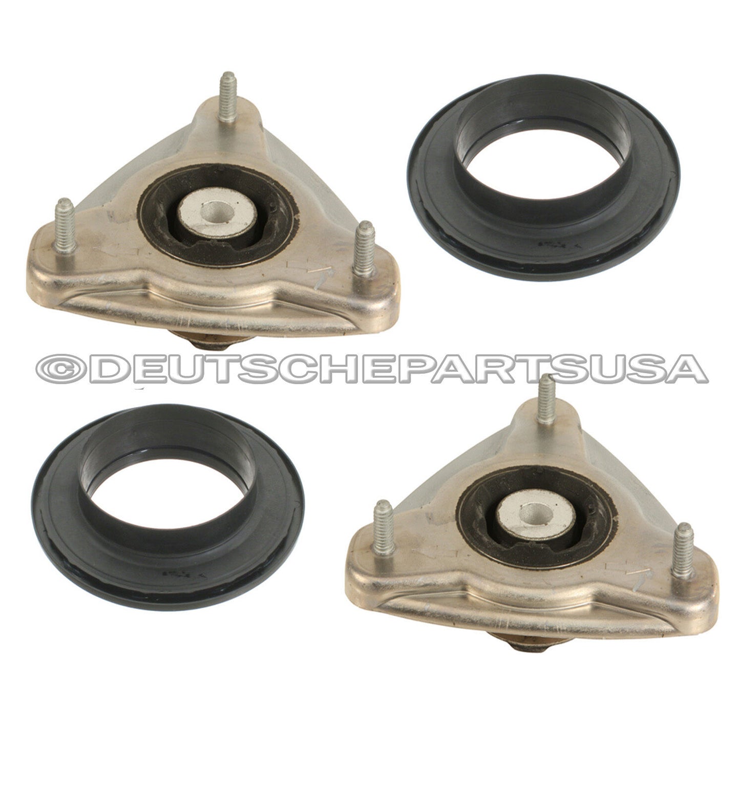 Porsche 911 996 986 987 Front Upper Strut Mount Mounts + Bearing Bearings Set 4