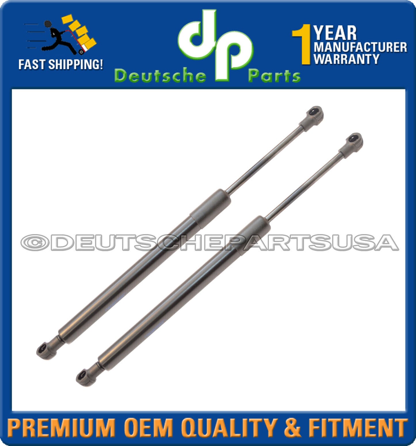 BMW E90 E91 E92 E93 FR+ RR Hood & Trunk Lift Supports Struts Shocks L+R Set 4
