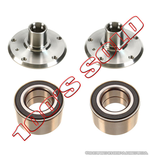 WHEEL BEARING HUB HUBS 33411095774 + 33411090505 (4) for BMW E38 E31 E46 325Xi