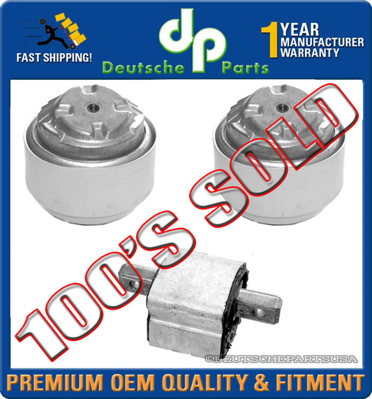 Mercedes W230 W211 SL500 E55 HYDRAULIC Engine Motor Transmission Mount Mounts 3