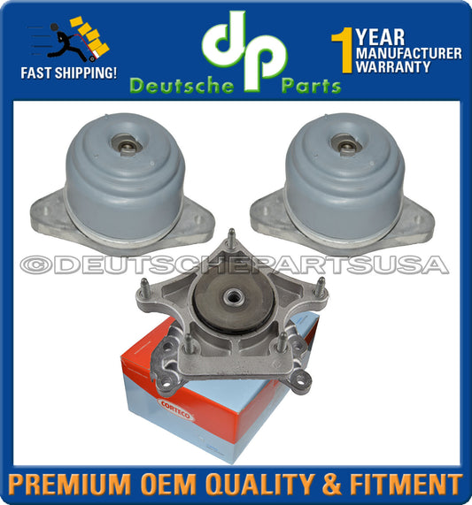 HYDRAULIC ENGINE MOTOR TRANSMISSION MOUNT MOUNTS for MERCEDES W212 4Matic SET 3