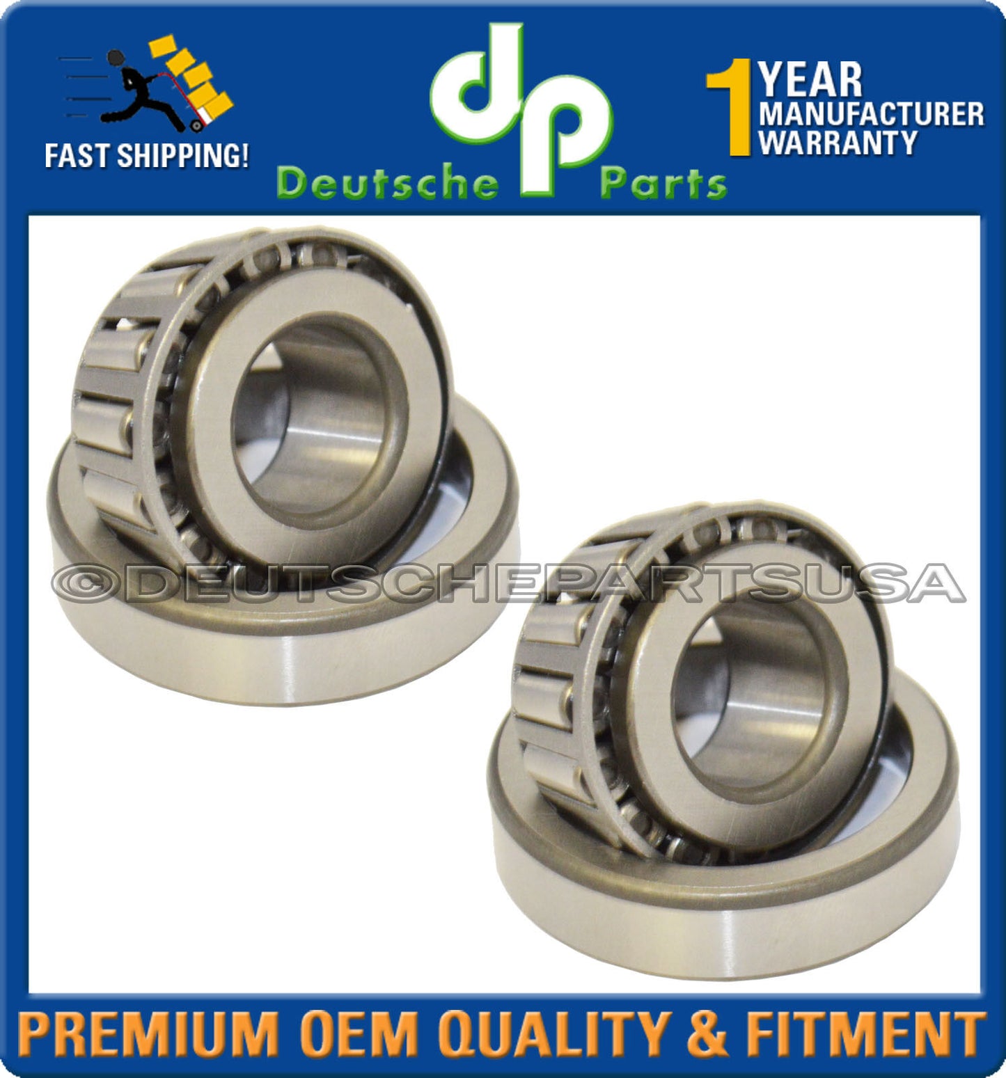 Porsche 356C 911 914 930 Front LH + RH Outer Wheel Bearing 99905906500 Set of 2
