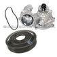 WATER PUMP METAL IMPELLER +GASKET+ ALUMINUM PULLEY for BMW E65 E66 735i 735Li