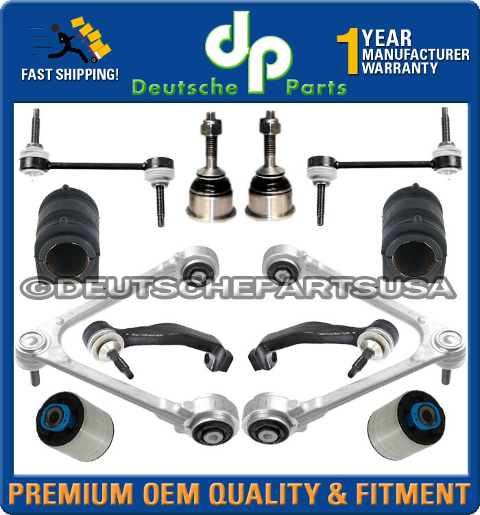 LINCOLN LS V6 UPPER LOWER CONTROL ARM ARMS BALL JOINT BUSHING Tie Rod KIT 03-06