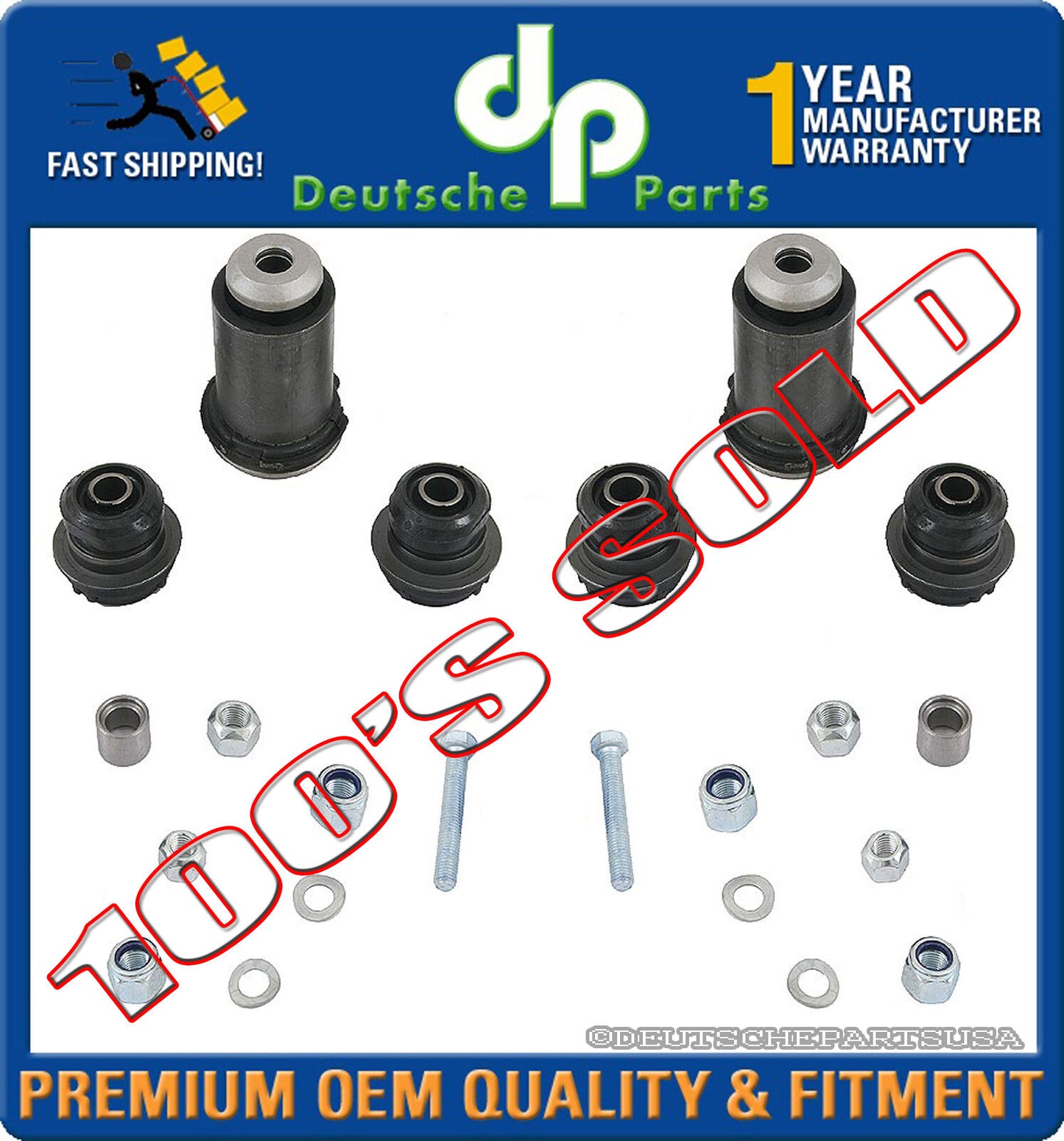 MERCEDES W140 S CL CLASS LOWER CONTROL ARM ARMS BUSHING BUSHINGS SUSPENSION KIT