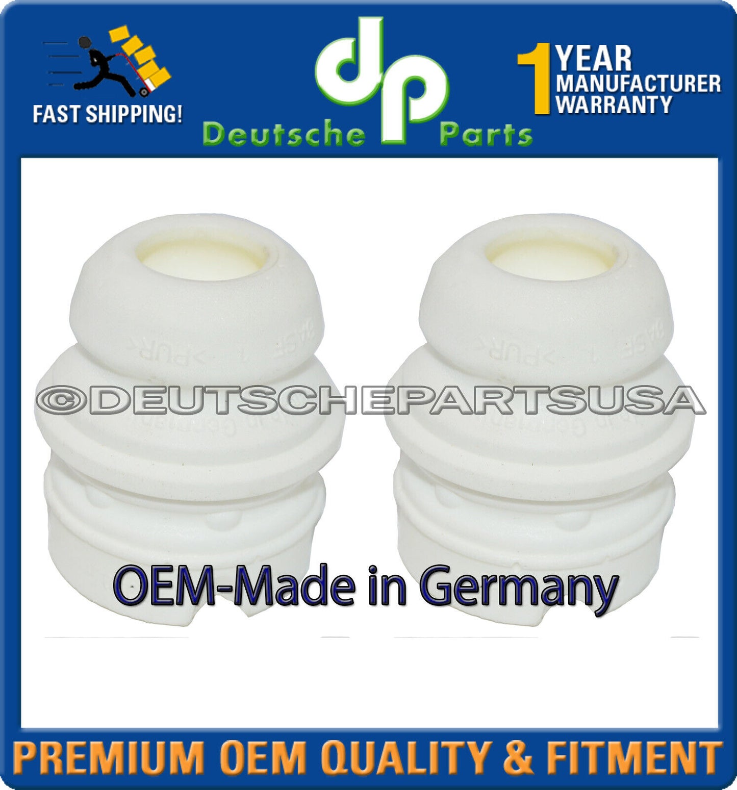 BMW E46 E85 E86 Front Strut Bump Stop+ Dust Boot 31331094751 Made Germany Set 4