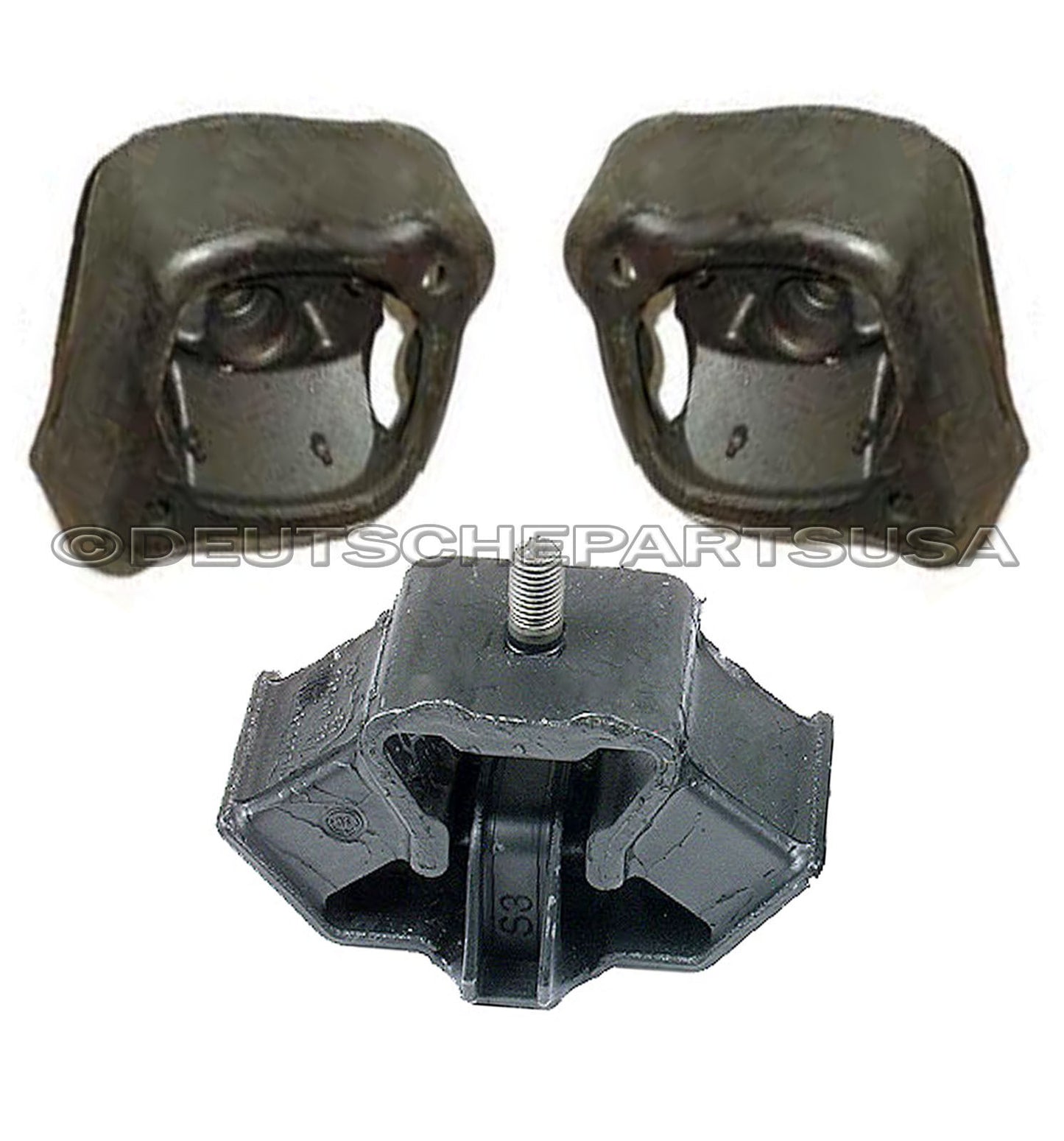 MERCEDES W126 350SD 350SDL ENGINE MOTOR TRANSMISSION MOUNT MOUNTS 90 91 SET OF 3