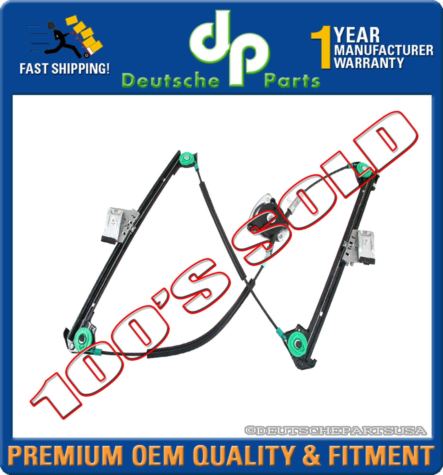PORSCHE BOXSTER 911 996 POWER WINDOW REGULATOR LEFT 99654207504 996 542 075 04