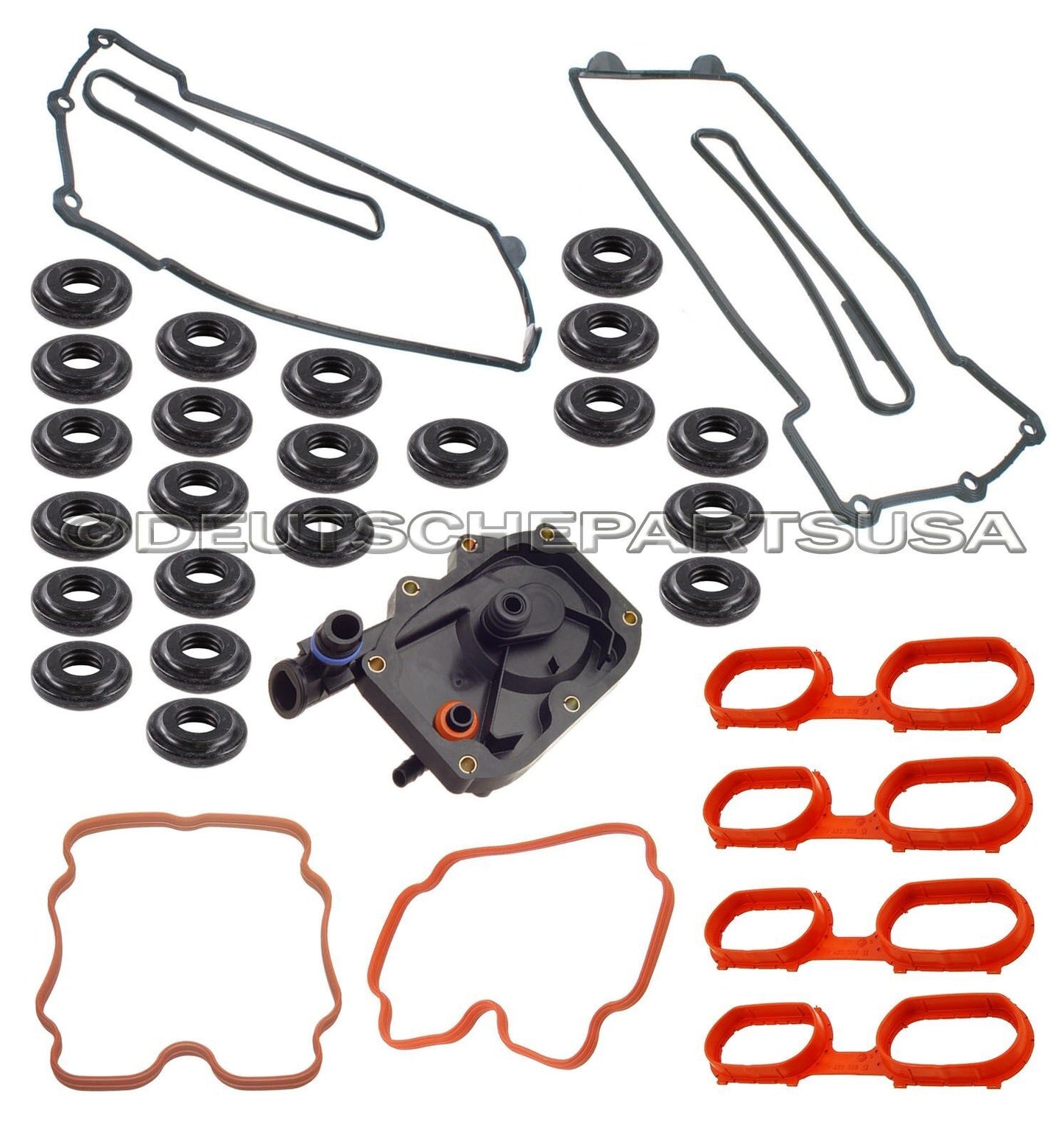 VALVE COVER GASKET SET +22 GROMMETS KIT W MANIFOLD GASKET FOR BMW E31 E32 E34