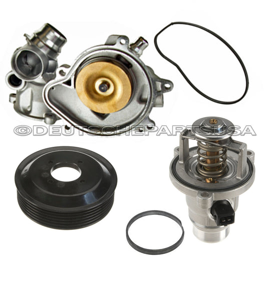 WATER PUMP + GASKET + PULLEY + THERMOSTAT ASSEMBLY for BMW E70 X5 E71 E60 E65