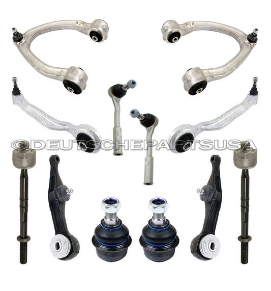 Mercedes W220 S500 S430 ABC Upper Lower Control Arm Arms Ball Joint Tie Rods KIT