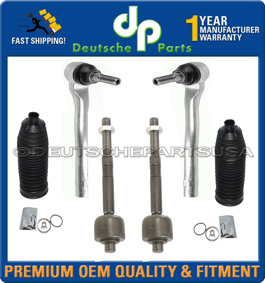 Mercedes W164 W251 ML350 ML550 STEERING Inner Outer Tie Rods RACK BOOT KIT SET 6