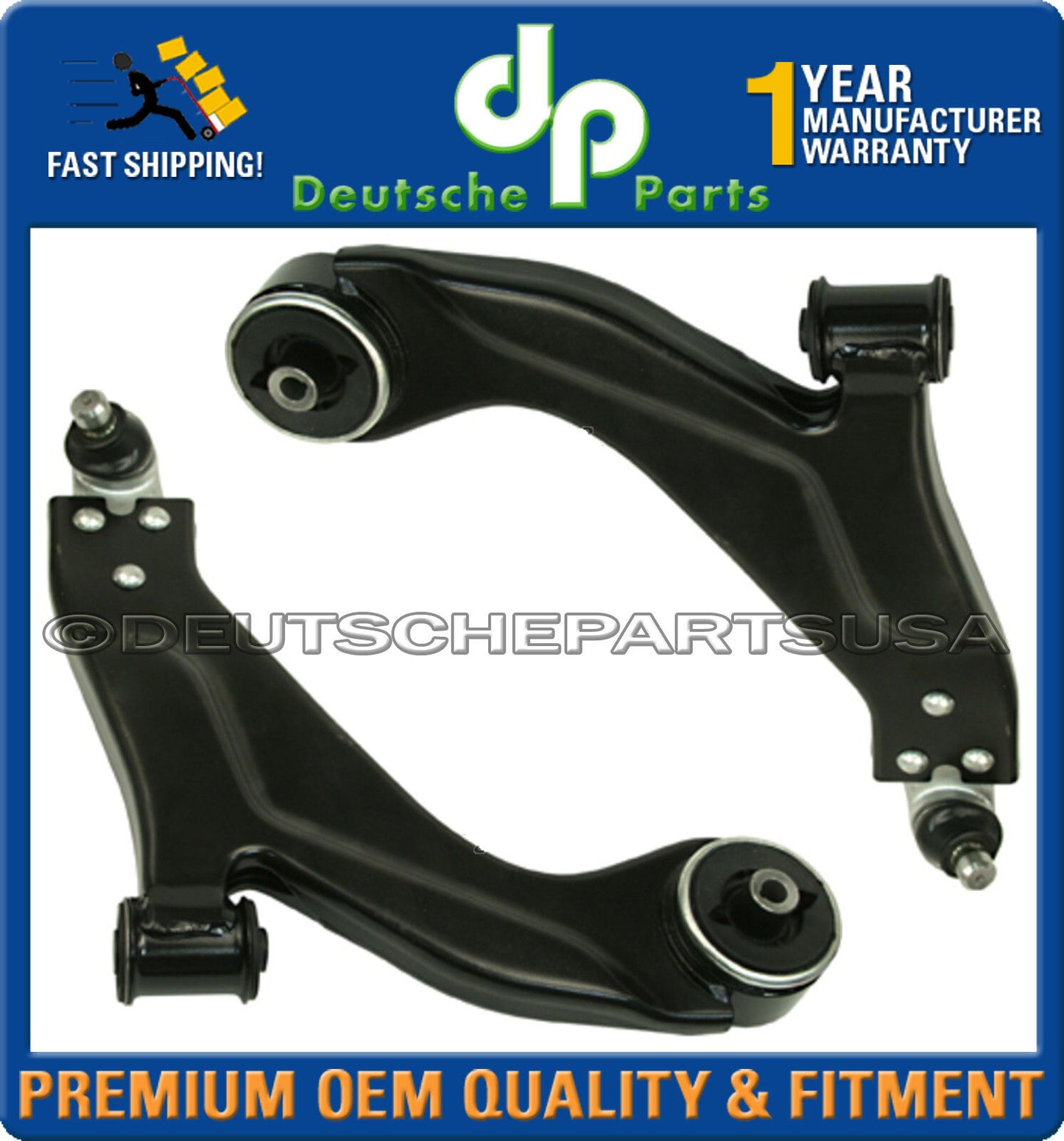 Jaguar X-Type FRONT LOWER CONTROL ARM BALL JOINT JOINTS + Bushing BUSHINGS SET