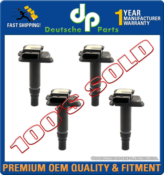 A4 TT GOLF BEETLE JETTA PASSAT 1.8 T IGNITION COIL COILS SET 4 x 06B 905 115E