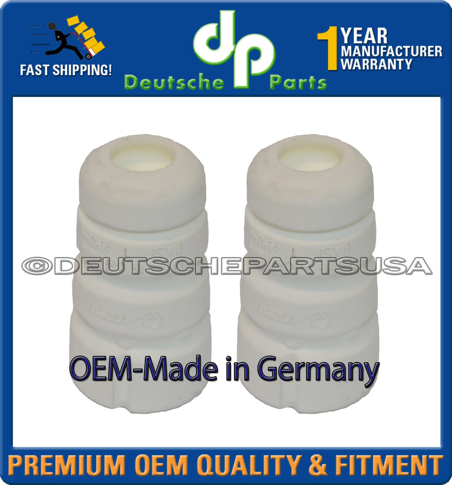 Front Strut bump Stop Strut Bellows for AUDI Q5 L+R Made in Germany Set of 4