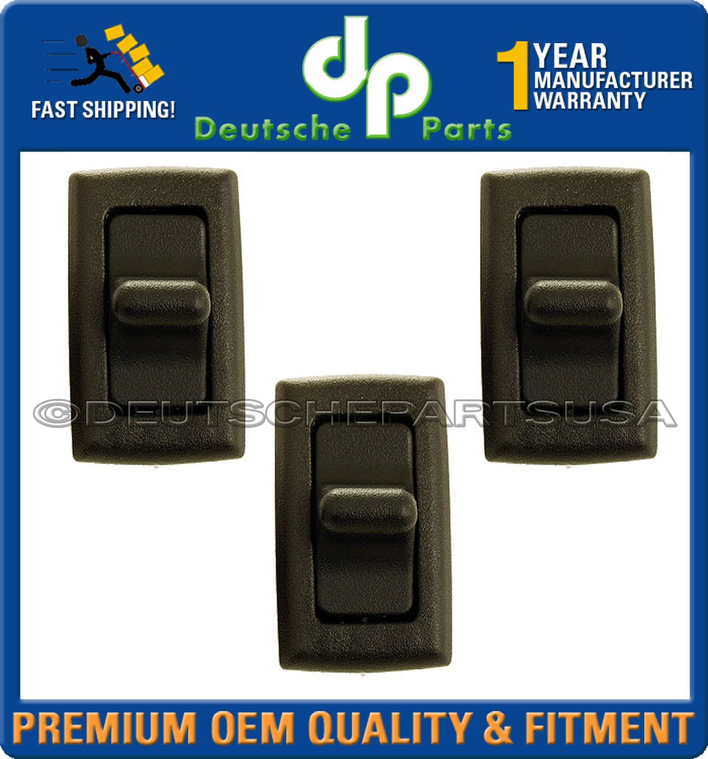 PORSCHE 911 964 993 POWER WINDOW DOOR SWITCH 96461362100 964 613 621 00 SET 3