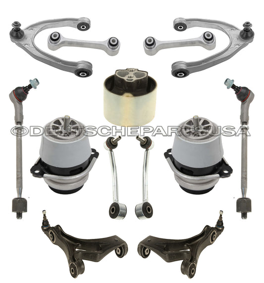 PORSCHE CAYENNE Control Arm Ball Joint ENGINE TRANNY MOUNTS SUSPENSION KIT 13 Pc