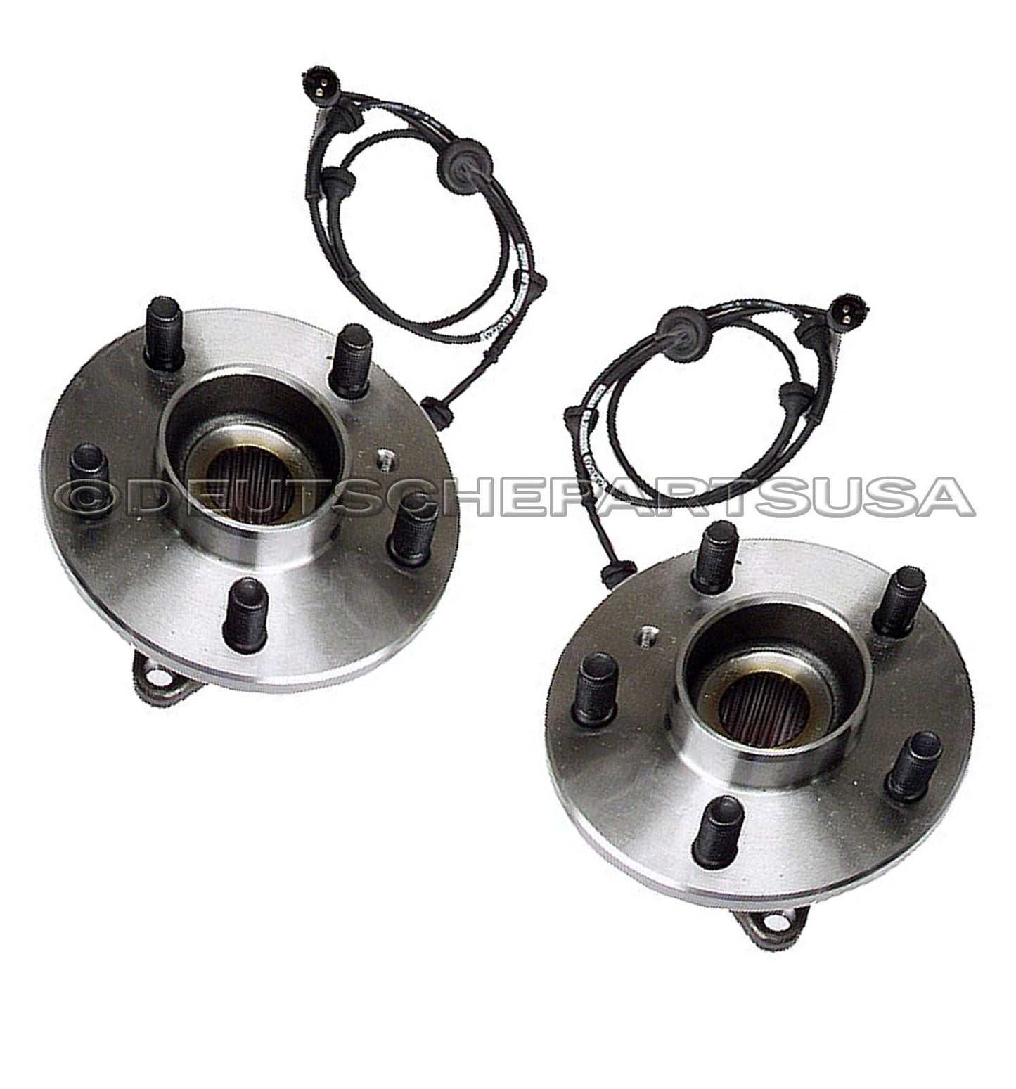 LAND ROVER DISCOVERY FRONT WHEEL HUBS BEARINGS ASSEMBLY + SENSOR TAY100060 SET 2