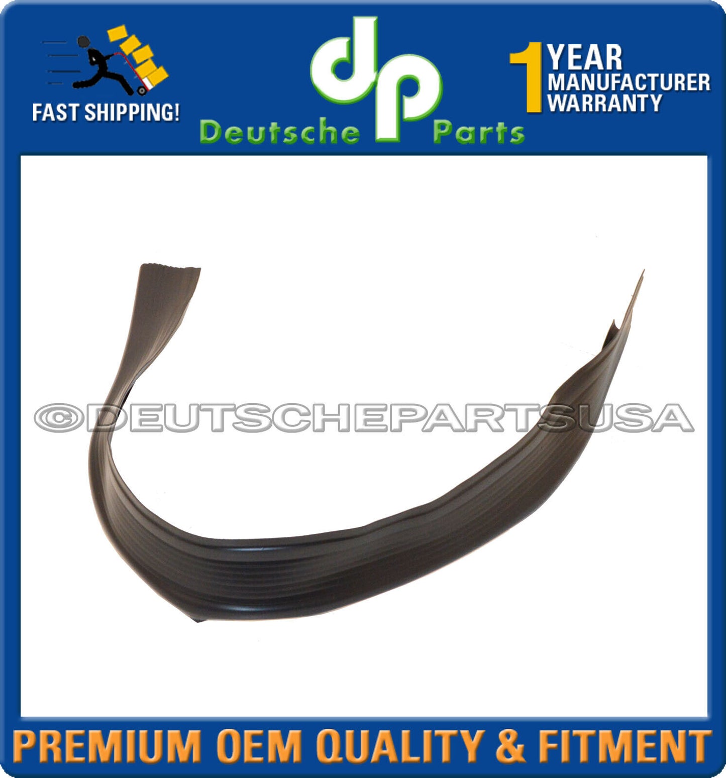 Porsche 911 Door Seal Rubber Strip Pad LH + RH 91155161900 91155162000 Set 2