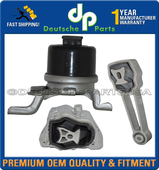 HYDRAULIC ENGINE MOTOR MOUNT RIGHT + TORQUE STRUT FOR LAND ROVER LR2 SET of 3