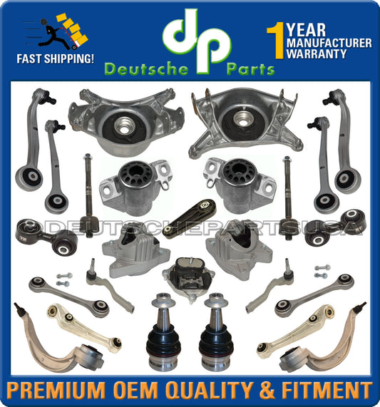 Porsche Macan UPPER LOWER Control Arm Ball Joint Motor Mount Suspension Kit 26