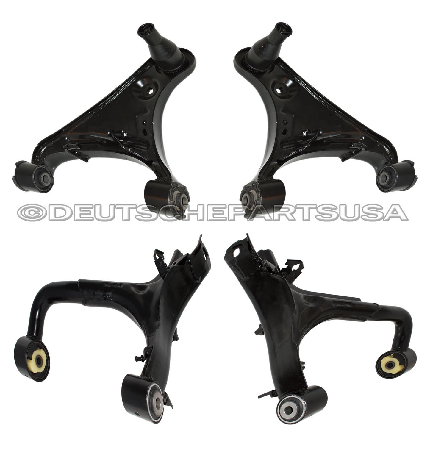LAND ROVER LR4 FRONT REAR UPPER SUSPENSION ARM ARMS BALL JOINT JOINTS L+R SET 4