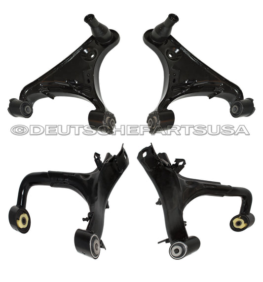 LAND ROVER LR4 FRONT REAR UPPER SUSPENSION ARM ARMS BALL JOINT JOINTS L+R SET 4